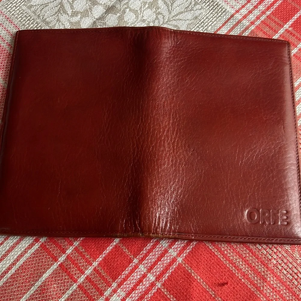 ORFE men’s large brown genuine leather wallet